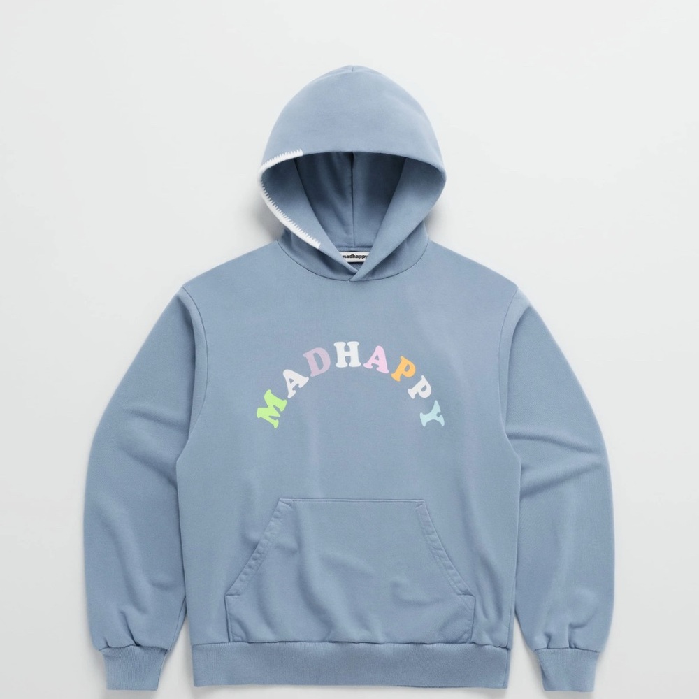 Madhappy Pastel Logo Blue Hoodie
